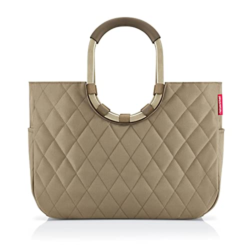 reisenthel® Loopshopper L Frame Rombus Olive OR5047, Ramowy romb, oliwkowy, l, Retro