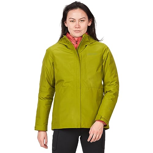 Marmot Kobiety Wm's Minimalist GORE-TEX Jacket, Wodoodporna kurtka przeciwdeszczowa GORE-TEX, oddychający płaszcz przeciwdeszczowy z kapturem, lekka wiatrówka hardshell na wędrówki, Cilantro, XL