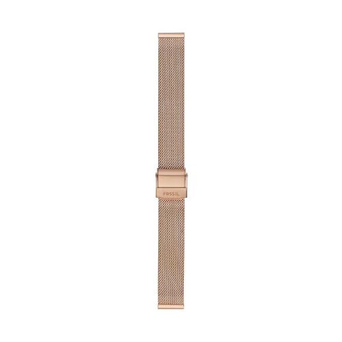 Fossil Pasek do zegarka dla kobiet 12 mm LiteHide skóra różowe złoto, S141183, różowe złoto, 14 mm, Casual