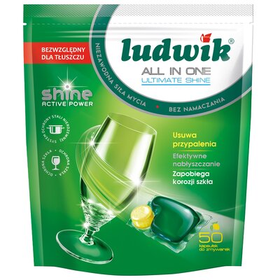Ludwik ALL IN ONE KAPSUŁKI DO ZMYWARKI 50SZT. zakupy dla domu i biura! 76167451