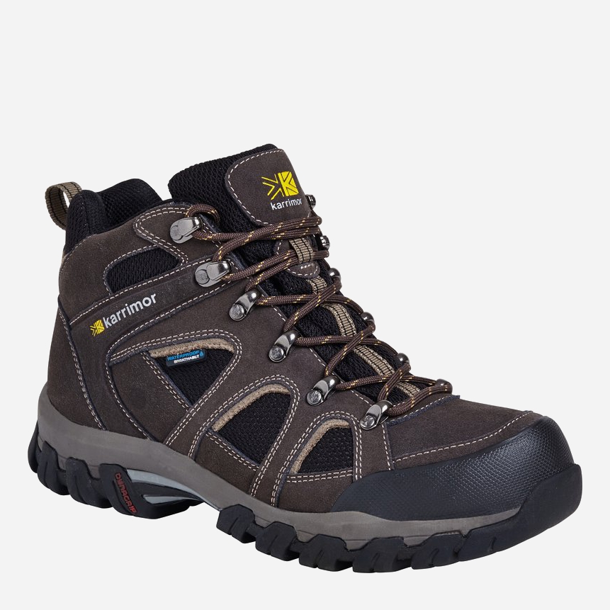 Letnie buty trekkingowe męskie niskie Karrimor Bodmin Mid 4 Weathertite K748-DKB 44.5 (10.5UK) 29 cm Ciemnobrązowe (5017272912486)