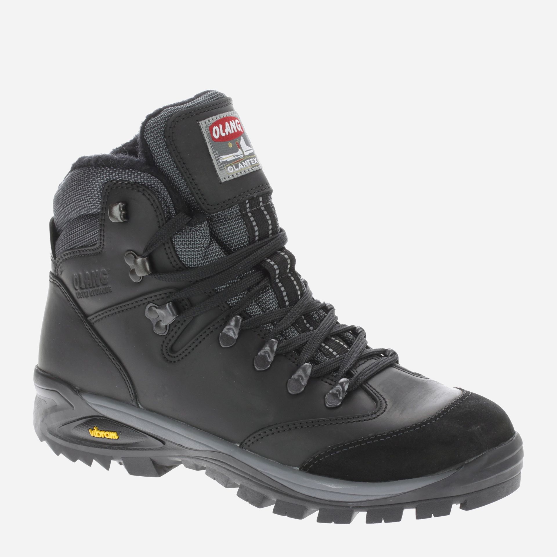 Letnie buty trekkingowe męskie wysokie Olang BrenCzarne.Tex 81 43 28.2 cm Czarne (8026556645351)