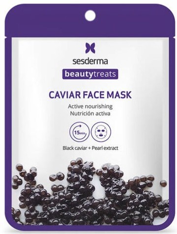 Odżywcza maska do twarzy Sesderma Black Caviar Active Nourishing Face Mask 22 ml (8429979449627)