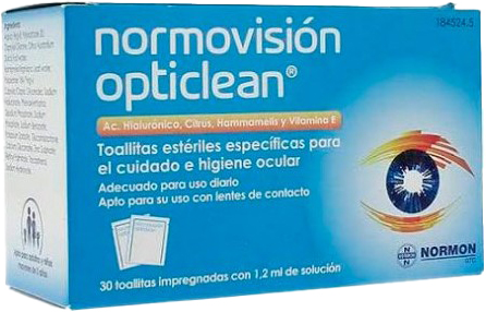 Chusteczki do oczu Normon Normovisin Opticlean 30 szt