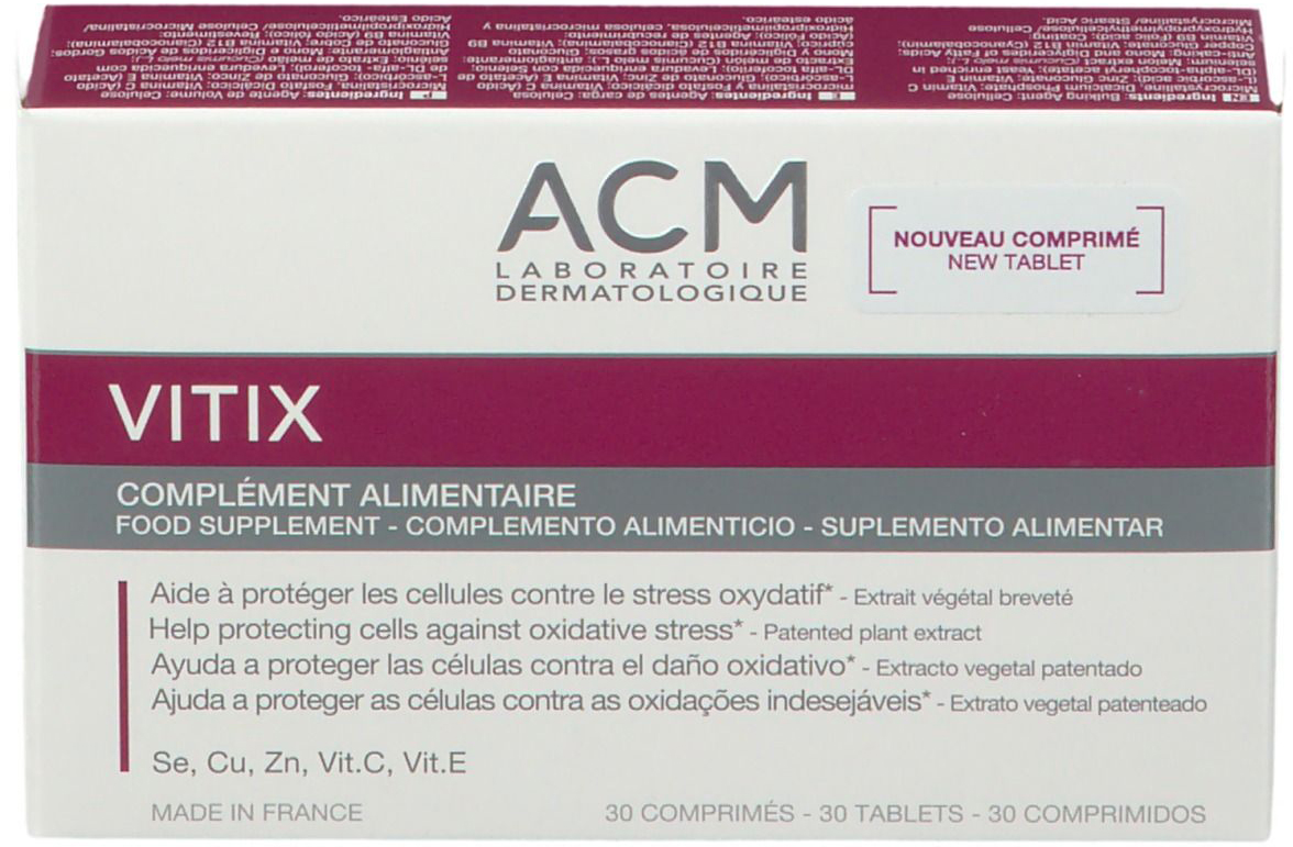 Naturalny suplement diety ACM Laboratoire Vitix 30 tabletek (3760095250212)
