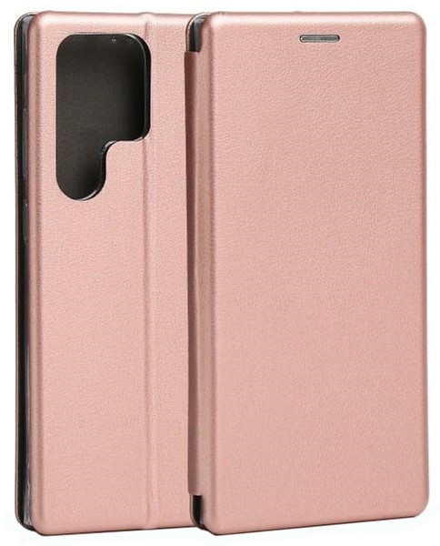 Etui z klapką Beline Book Magnetic do Samsung Galaxy S23 Ultra Rose gold (5905359811756)