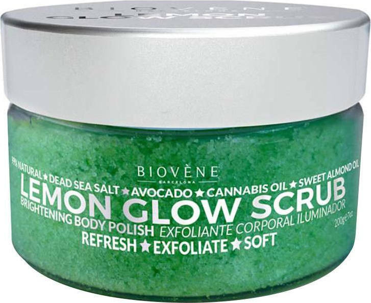 Peeling do ciała Biovene Lemon Glow Scrub Brightening Body Polish 200 g (8436575094571)