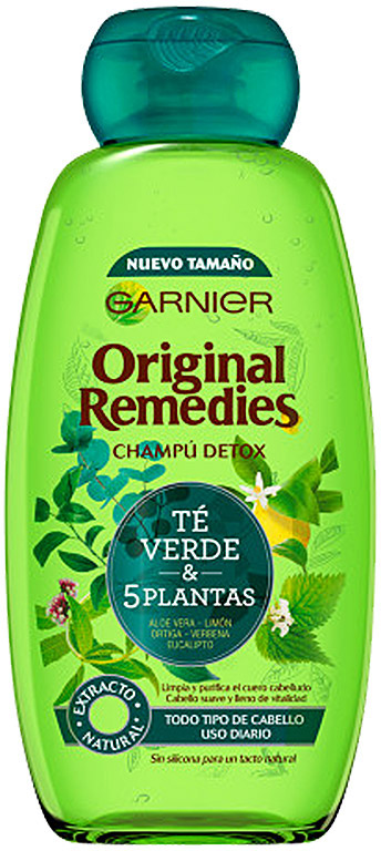 Szampon do oczyszczania włosów Garnier Original Remedies Detox Shampoo Daily Use 300 ml (3600542152884)