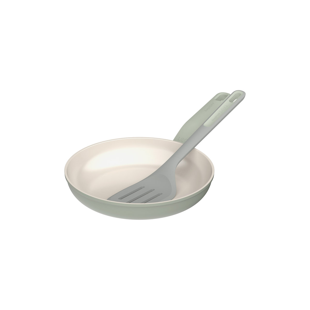BergHOFF, Patelnia Balance Eco, zielona, 24 cm + łopatka Balance