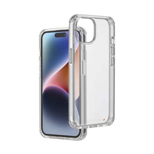 Hama Etui na telefon Apple iPhone 15 PLUS (futerał, bumper case, cover, antypoślizgowe, twardość 4H, ochrona, ładowanie bezprzewodowe, elastyczne) przezroczyste