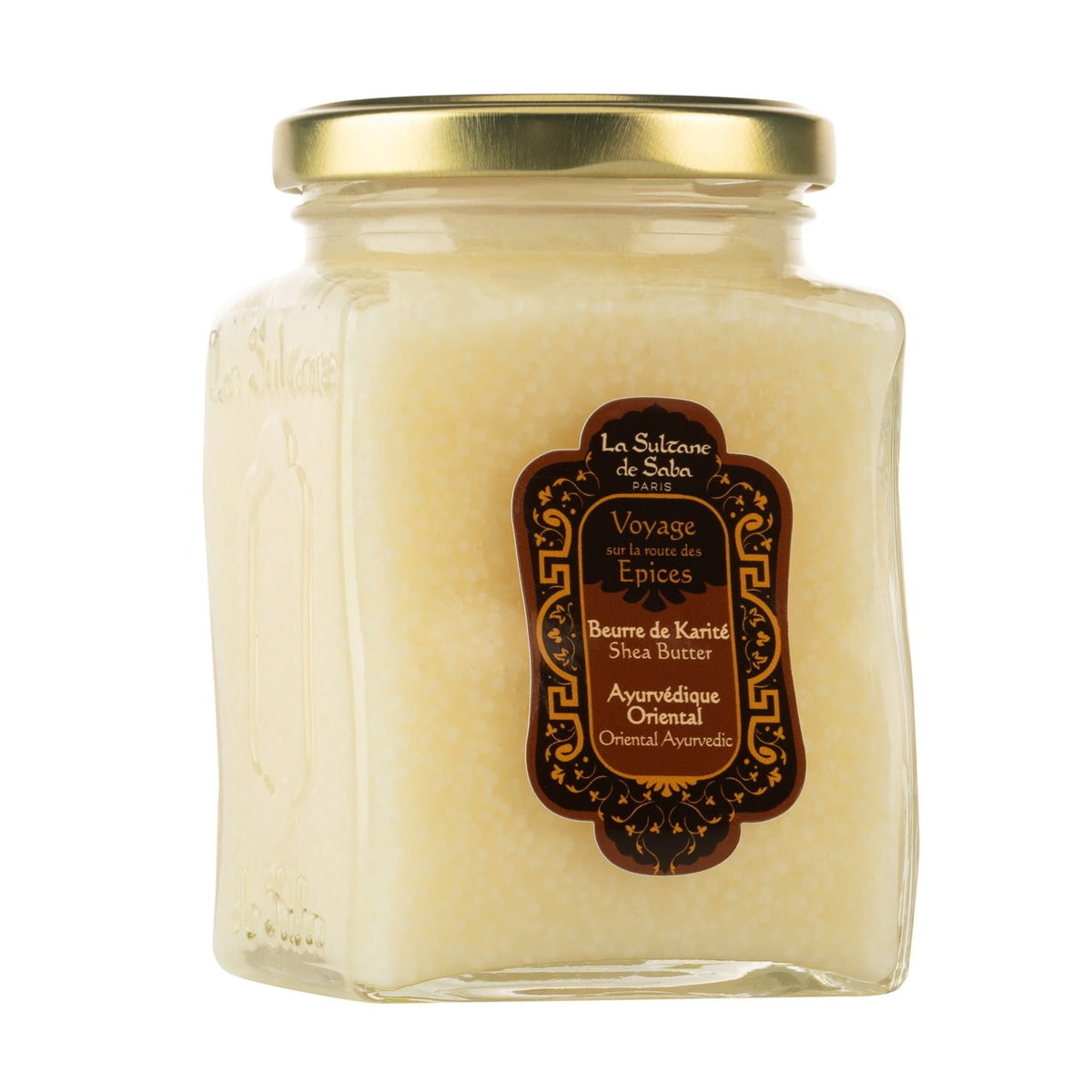 La Sultane de Saba Shea Butter Ayrurvedic, Masło shea ajurwedyjsko-bursztynowa paczula waniliowa, 300ml