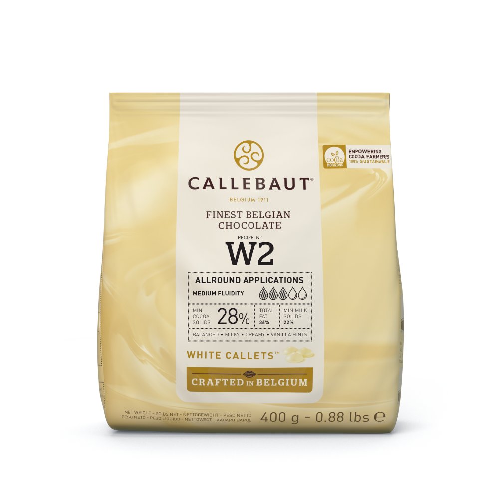 Callebaut czekolada biała belgijska W2 28% 400 g