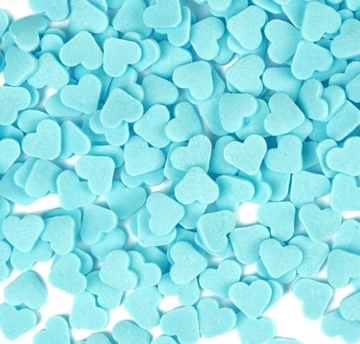 POSYPKA CUKROWA - SERCA SERDUSZKA błękitne - 50g