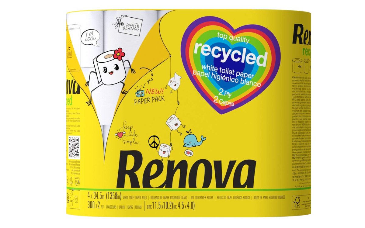 Papier Toaletowy Renova Recycled 4R