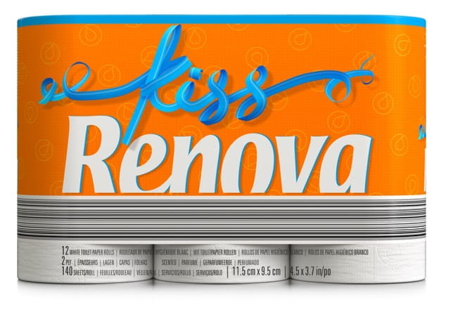 Papier Toaletowy Renova Kiss 12R