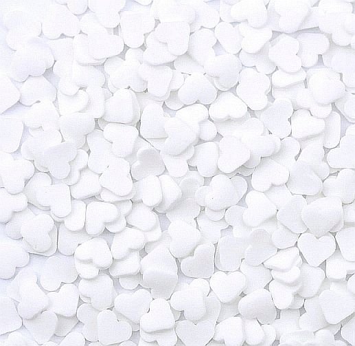 POSYPKA CUKROWA - SERCA SERDUSZKA białe - 20g