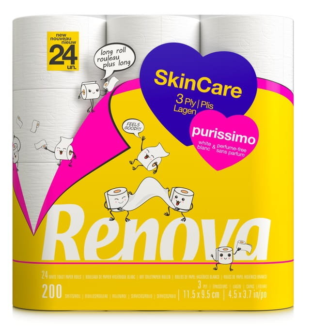 Papier toaletowy Renova Skin Care Purissimo 24R