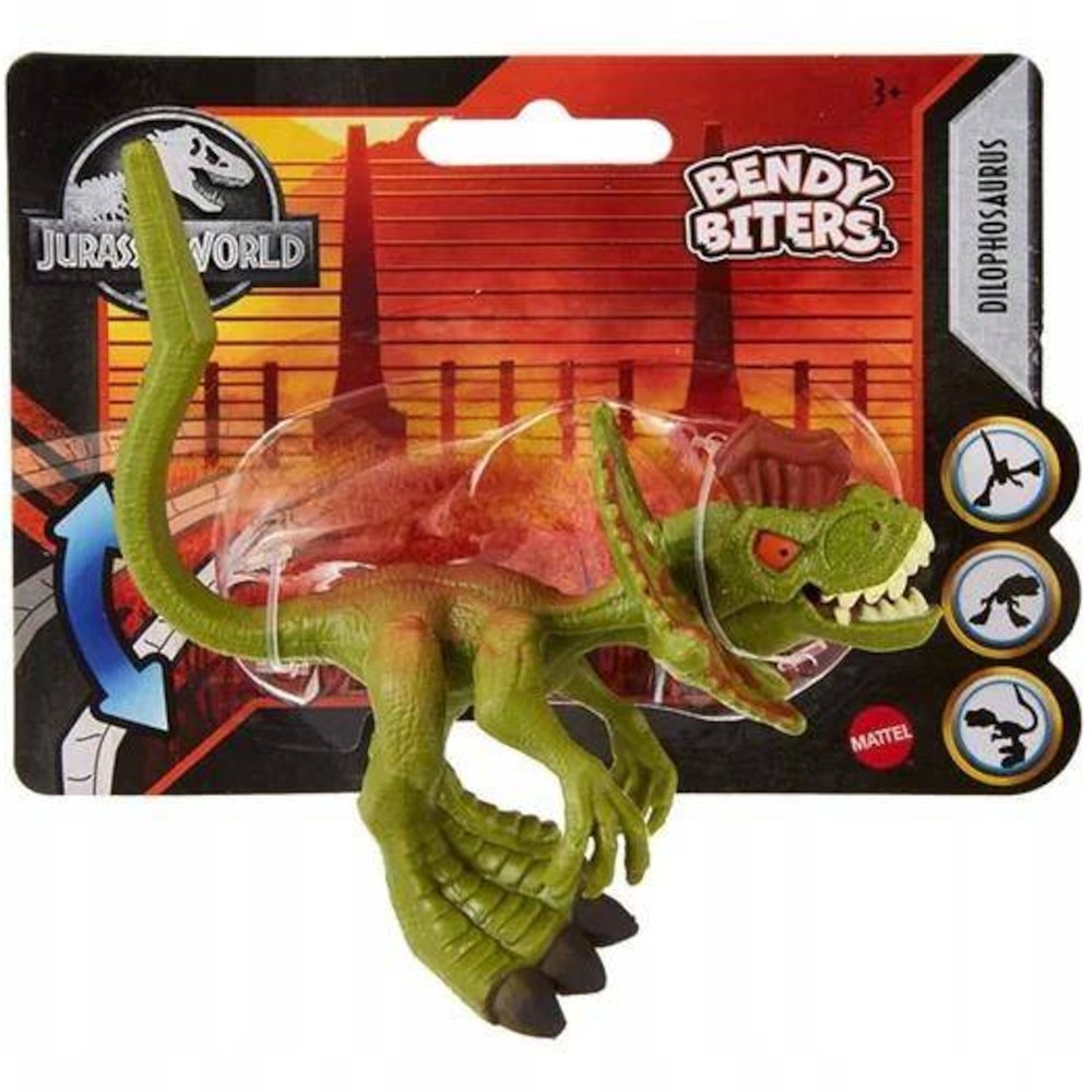 Jurassic World Bendy Biters Park Jurajski Figurka Dinozaur Dilophosaurus