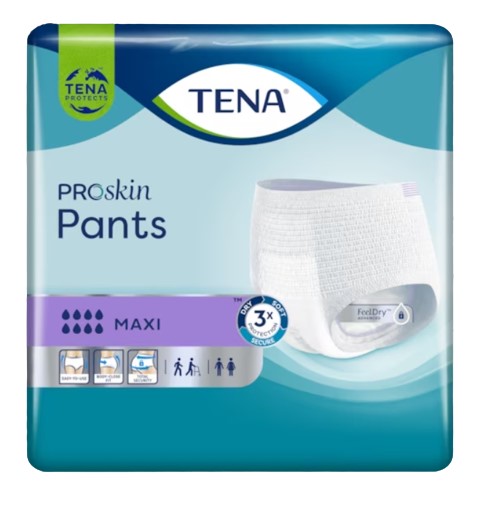 Tena Pants ProSkin Maxi Majtki Chłonne L 10 Sztuk