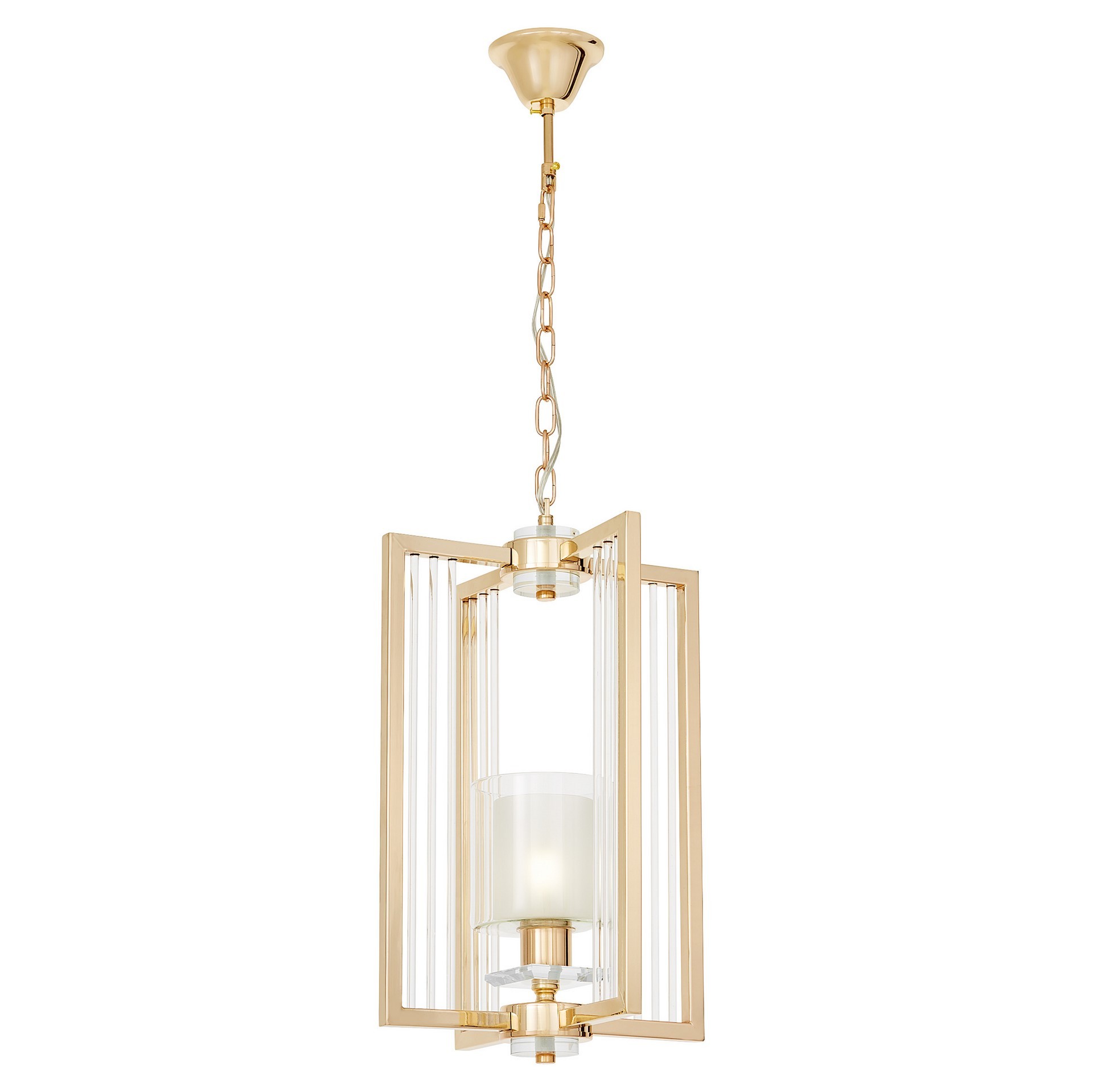 Manhattan lampa wisząca loft złota LDP 8012-1 (GD) Lumina Deco