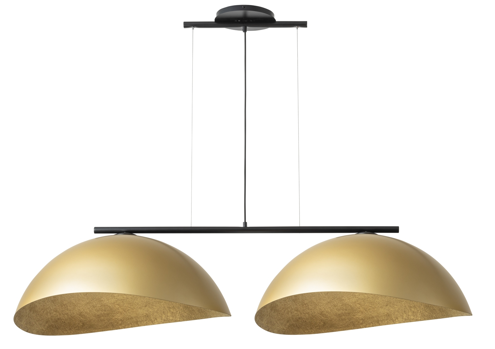 Solar lampa wisząca złota 2 punktowa 40581 Sigma