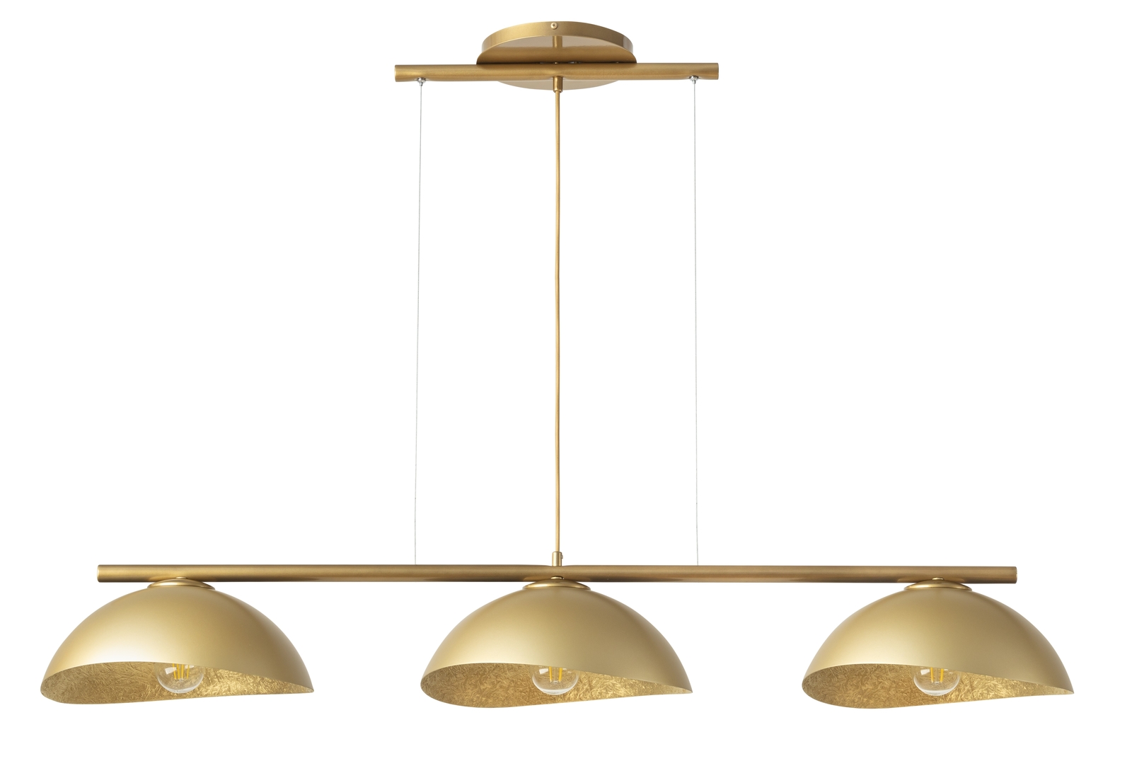 Solar lampa wisząca 3 punktowa złota 40576 Sigma