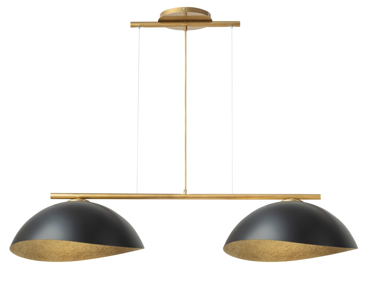 Solar lampa wisząca czarno-złota 40571 Sigma