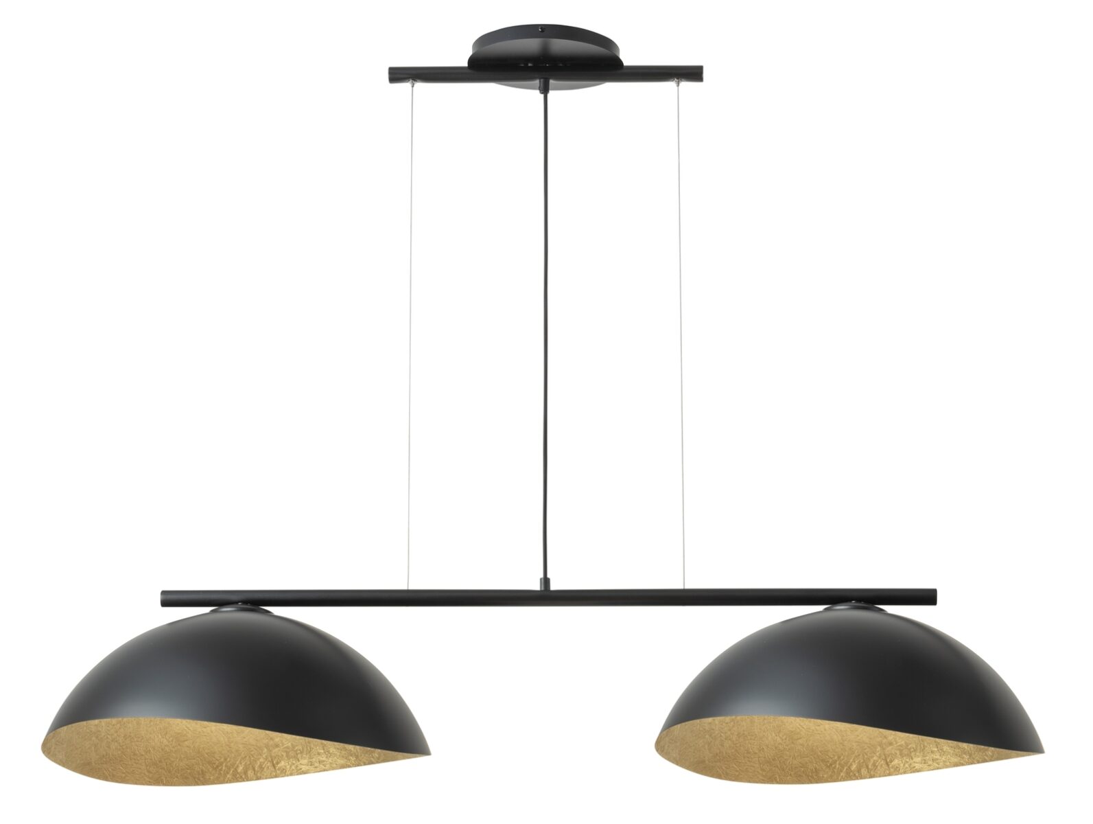 Solar lampa wisząca czarno-złota 40577 Sigma