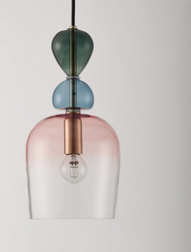 Balam lampa wisząca 1xE14 złota LE43397