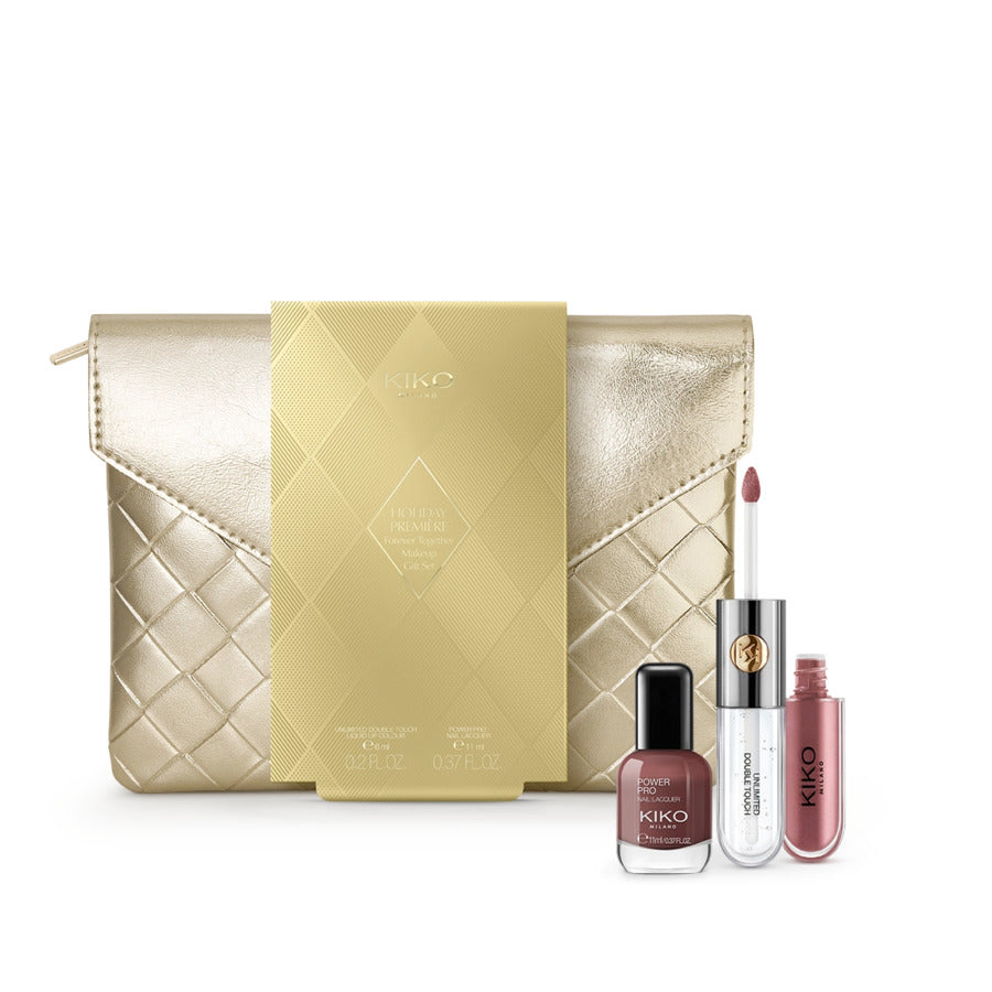 KIKO Milano Holiday Première Forever Together Makeup Gift Set zestaw prezentowy do ust i dłoni 02 Brown Adagio