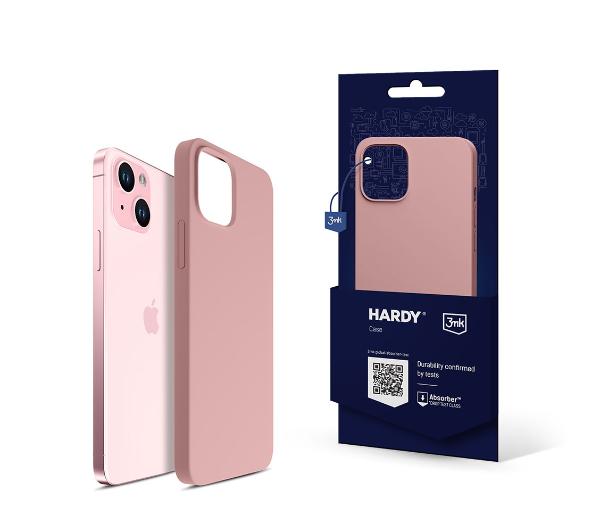 3mk Hardy Silicone Mag Case do iPhone 15 Różowy