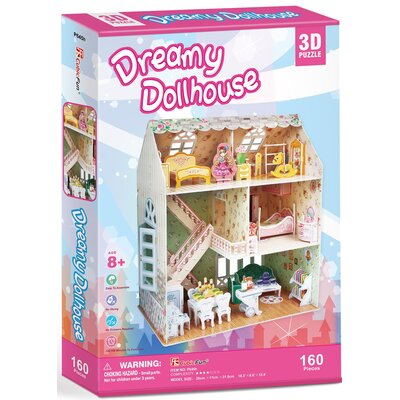 Cubicfun Puzzle 3D 160 el Dreamy Domek Dla Lalek P645h