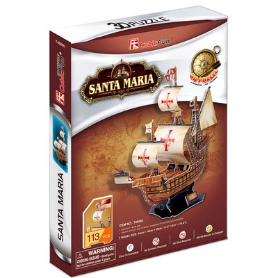Cubicfun 3D Żaglowiec Santa Maria T4008H