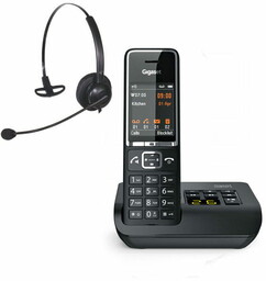 Telefon bezprzewodowy z słuchawką call center Gigaset 550 AM + Platora Basic-M