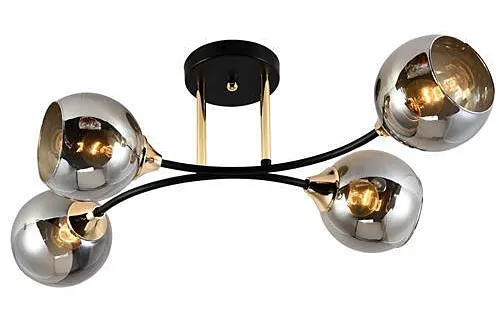 Nowoczesny żyrandol z chromowanymi kloszami 3X A226 R3-K51