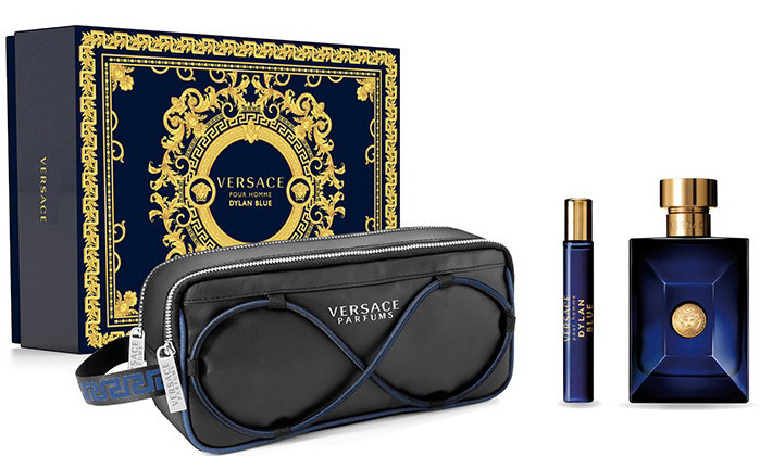 Zestaw Versace Dylan Blue Woda Toaletowa 100 ml + Edp 10 ml + Torebka Kosmetyczna (8011003885145)