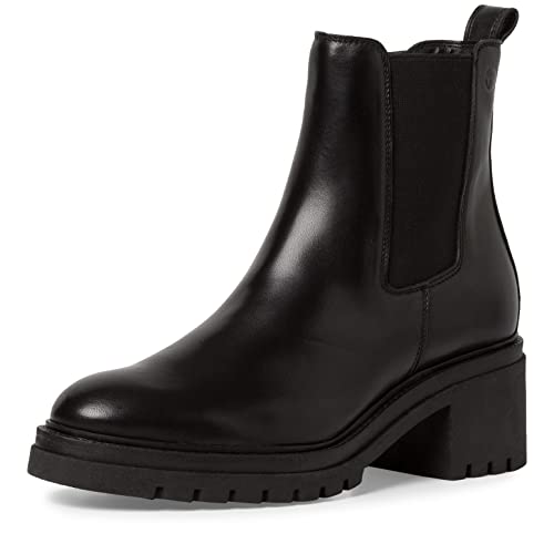 Tamaris Damskie botki 1-1-25030-41, czarny, 40 EU