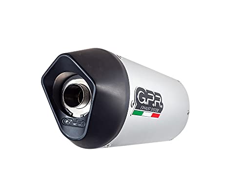 Tłumik wydechowy marki GPR, kompatybilny z Kt-M Sxf 250 - EXC 250 F 2003/06 Zatwierdzony układ wydechowy z rurą konekscyjną Furore Aluminium Srebrny