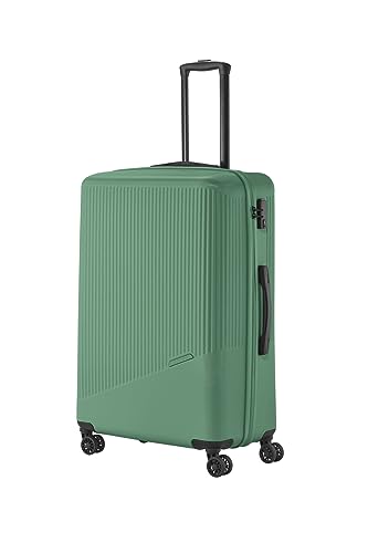 Travelite Bali walizka na kółkach z twardą obudową, 4 kółka, rozmiar uniwersalny, zielony, Einheitsgröße, Twarda obudowa na kółkach z 4 kółkami