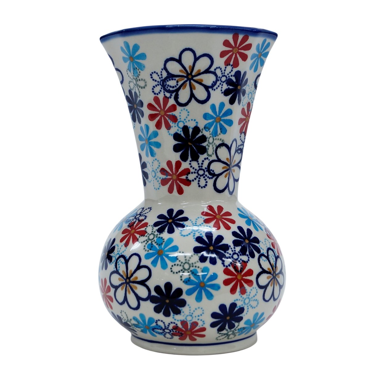 Ceramiczny wazon kanciasty Ceramika Bolesławiec