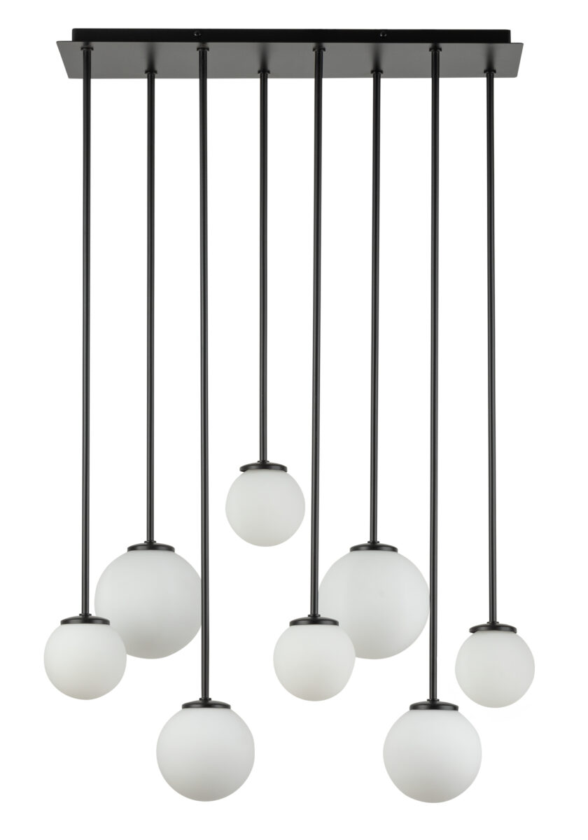 Tulia lampa wisząca czarna 8 punktowa 33495 Sigma