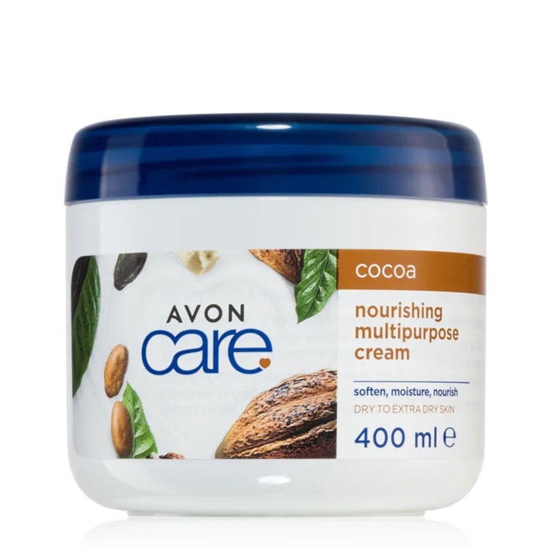 Avon, Krem Do Ciała Rąk Twarzy Uniwersalny Odżywczy Z Masłem Kakaowym, 400ml