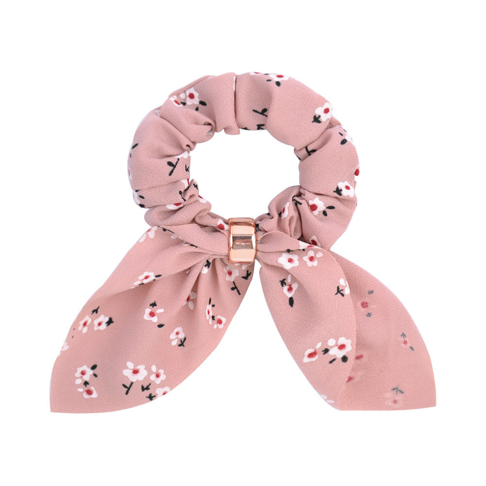 Ultimar, Gumka Do Włosów Apaszka Kokarda Kwiaty, Różowa
