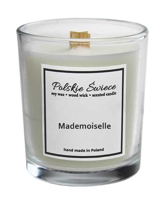 Mademoiselle - Świeca sojowa z drewnianym knotem