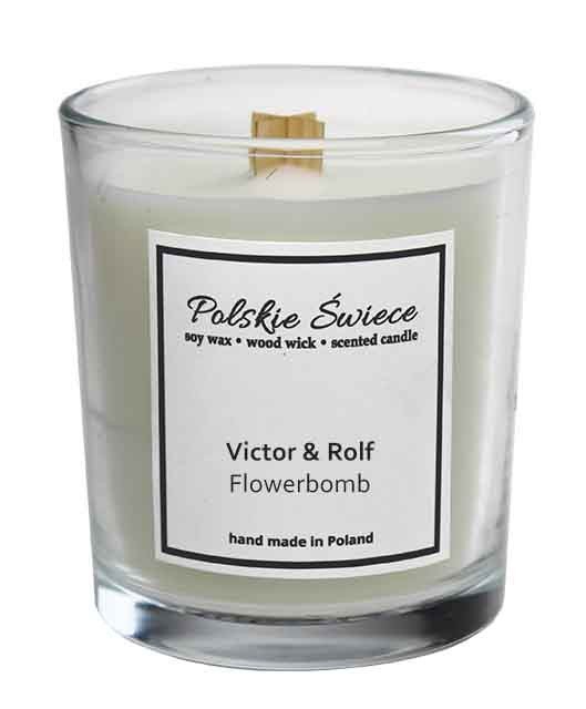 Viktor & Rolf Flowerbomb - Świeca sojowa z drewnianym knotem