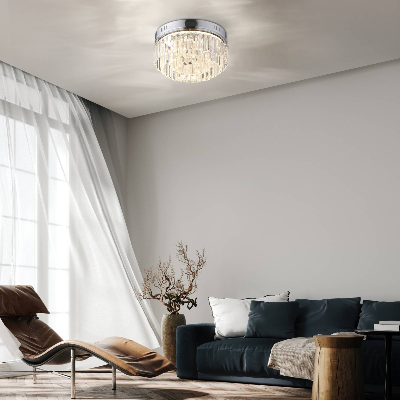 Lampa sufitowa LED Paul Neuhaus Krista, SimplyDim