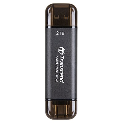 Dysk SSD Transcend ESD310C 2TB USB Type-A/USB Type-C 3D NAND (TS2TESD310C) Zewnętrzny