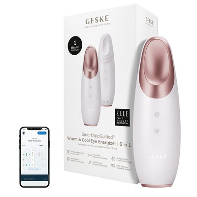 Geske, Masażer do oczu Cool&Warm 6w1 z aplikacją, złota