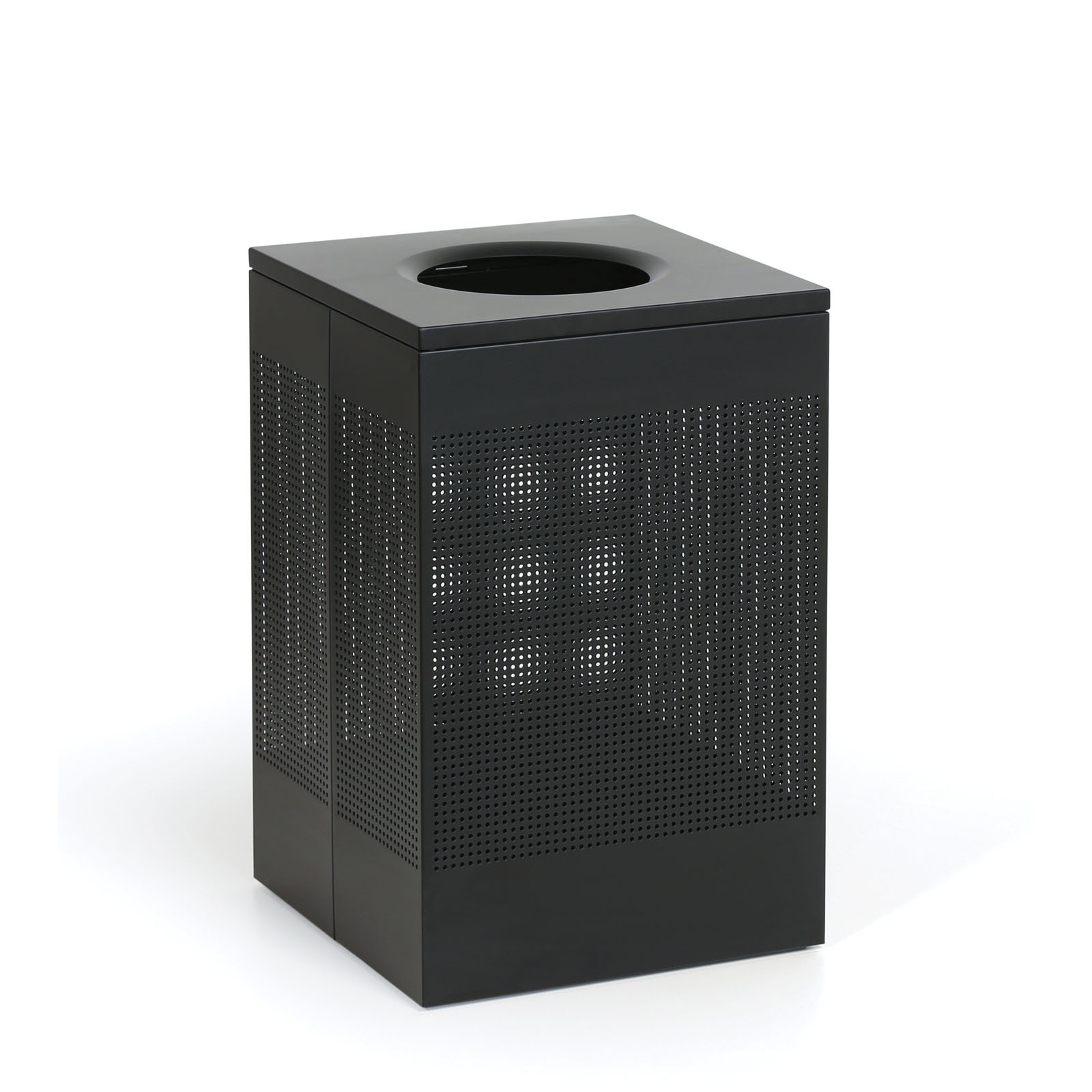 Kosz metalowy, 155 l, czarny