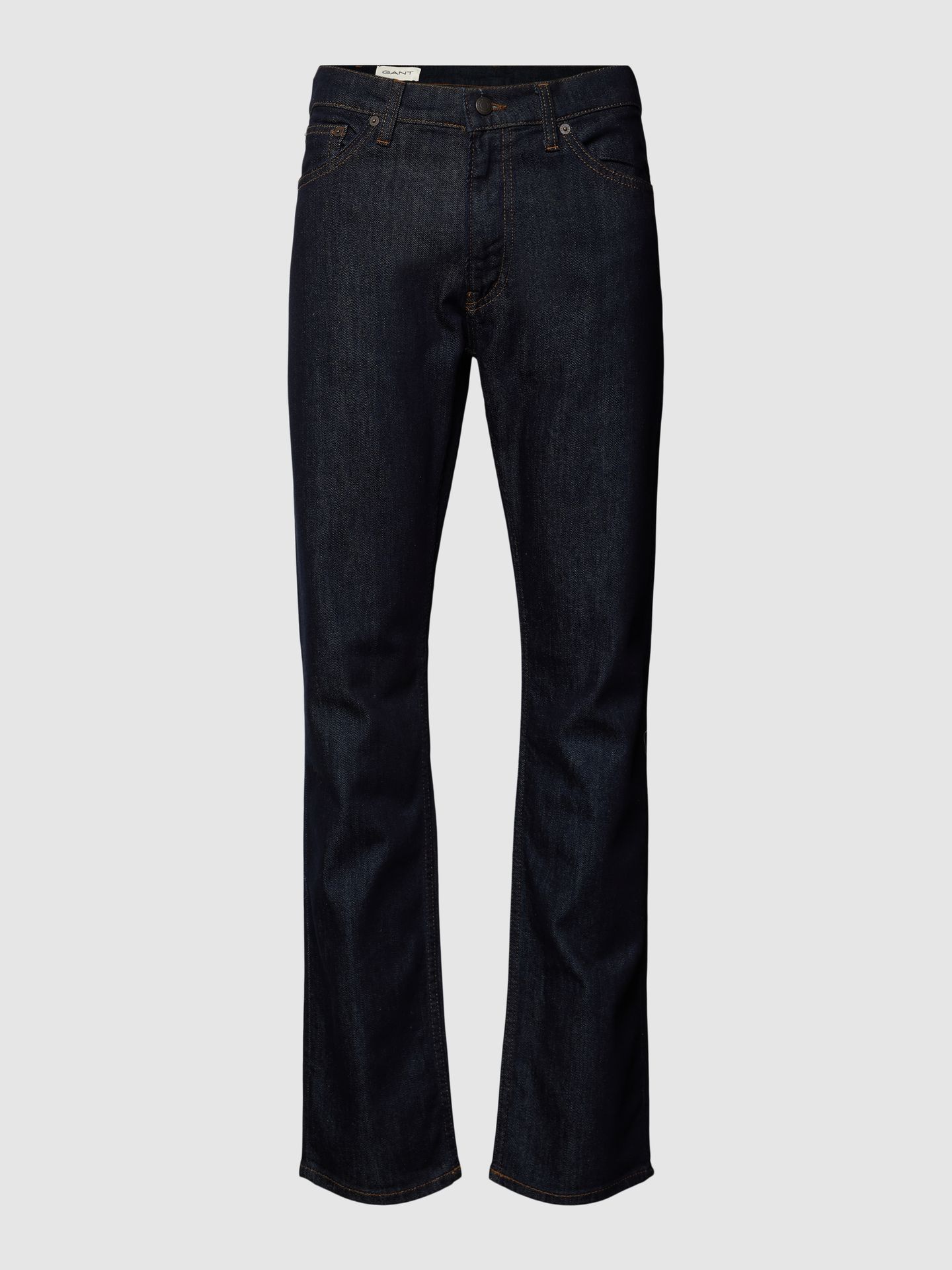 Jeansy o kroju regular fit z 5 kieszeniami